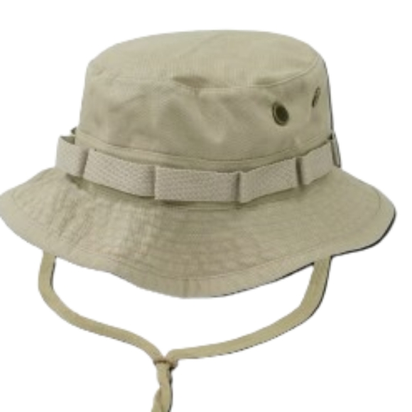 Other - Tan Hot Weather Hunting Fishing Boonie Jungle Sun Hat Sz 7.5